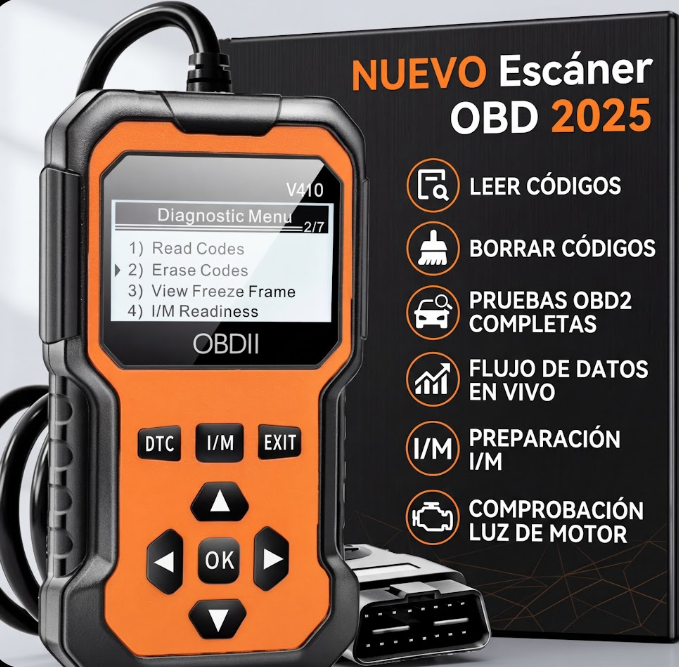Escáner Profesional Display Naranja